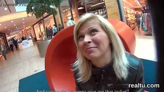 Beautiful czech teen gets seduced in the mall and banged in pov