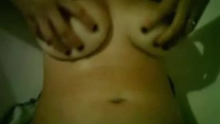 Hot chick with nice mammary glands masturbating live on webcam