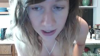 Nerd girl toying with herself at suicidecamgirls.com