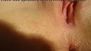 Tight dripping pussy closeup
