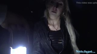Public agent perfect boobs get covered in jizz